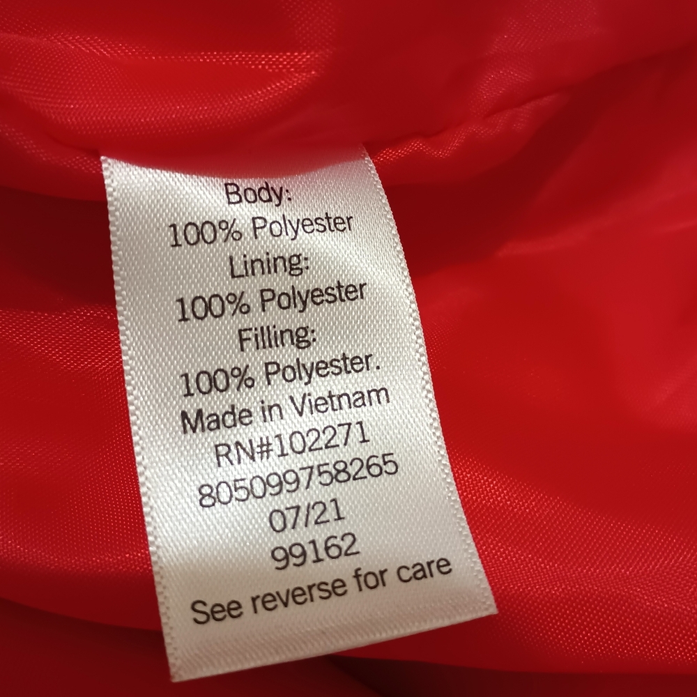 Sonoma Mens Puffer Vest Bright Red XXL - Picture 6 of 6